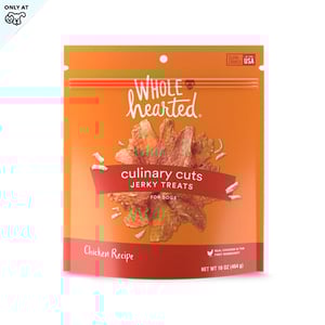 WholeHearted Culinary Cuts Premios Suaves Tipo Jerky Receta Pollo para Perro, 454 g WholeHearted Culinary Cuts Premios Suaves Tipo Jerky Receta Pollo para Perro, 454 g