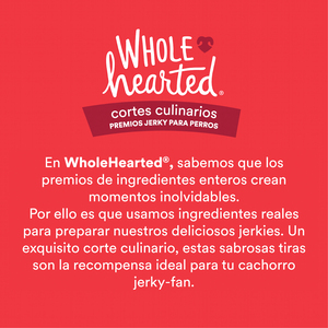 WholeHearted Culinary Cuts Premios Suaves tipo Jerky Receta Res para Perro, 454 g
