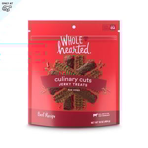WholeHearted Culinary Cuts Premios Suaves Tipo Jerky Receta Res para Perro, 454 g WholeHearted Culinary Cuts Premios Suaves Tipo Jerky Receta Res para Perro, 454 g
