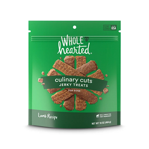 WholeHearted Culinary Cuts Premios Suaves tipo Jerky Receta Cordero para Perro, 454 g