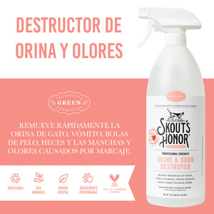 Skout's Honor Limpiador Destructor de Orina y Olor para Gatos, 1 L