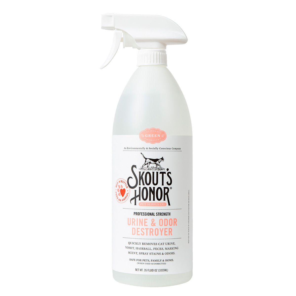Skout's Honor Limpiador Destructor de Orina y Olor para Gatos, 1 L