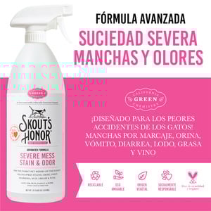 Skout's Honor Removedor de Manchas y Olor Formula Avanzada para Gato, 1 L