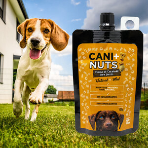 Cani+Nuts Crema de Cacahuate Receta Natural + Miel para Perro, 100 g