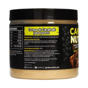 Cani+Nuts Crema de Cacahuate Receta Natural + Proteína para Perro, 220 g
