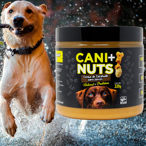 Cani+Nuts Crema de Cacahuate Receta Natural + Proteína para Perro, 220 g