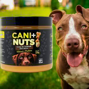 Cani+Nuts Crema de Cacahuate Receta Natural + Proteína para Perro, 220 g