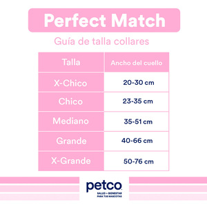Petspaces Collar de Pvc Color Rosa para Perro, Mediano