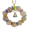 A&E Happy Beaks Juguete para Ave Columpio de Esferas Masticables, X-Chico A&E Happy Beaks Juguete para Ave Columpio de Esferas Masticables, X-Chico