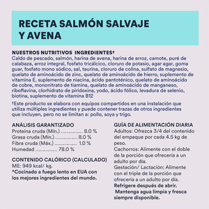 Canidae Sustain Alimento Húmedo Natural para Perro Receta Salmon Salvaje y Avena, 326 g