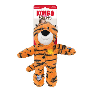 Kong Wild Knots Juguete Suave con Cuerda Interna Diseño Tigre para Perro, Mediano/ Grande