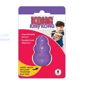Kong Kitty Juguete Dispensador de Premios Diseño Panal Clásico para Gato, Morado Kong Kitty Juguete Dispensador de Premios Diseño Panal Clásico para Gato, Morado