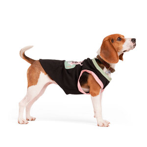 Reddy Spring Playera Básica sin Mangas Negra con Estampado, XXX-Grande