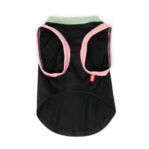 Reddy Spring Playera Básica sin Mangas Negra con Estampado, XXX-Grande