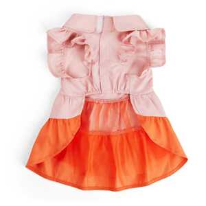 Youly Spring Vestido con Olanes en Color Rosa y Naranja, XX-Chico
