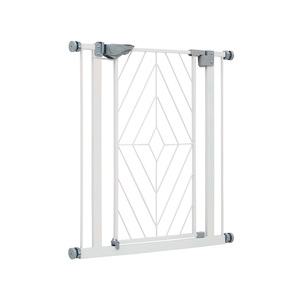 EveryYay Reja Ajustable de Metal con Diseño Moderno para Perro, Blanco
