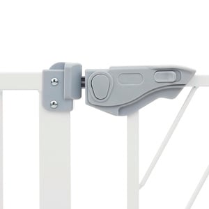 EveryYay Reja Ajustable de Metal con Diseño Moderno para Perro, Blanco