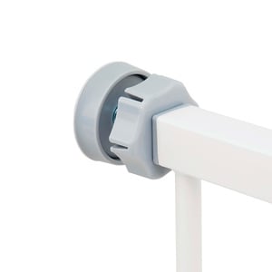 EveryYay Reja Ajustable de Metal con Diseño Moderno para Perro, Blanco