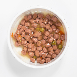 Les Repas Plaisir Alimento Natural Húmedo Receta Pato y Verduras para Perro Adulto, 100 g