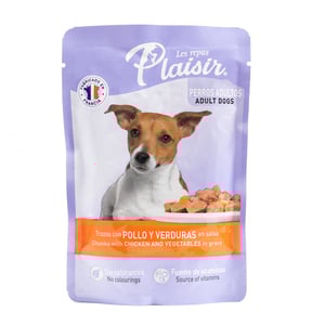 Les Repas Plaisir Alimento Natural Húmedo Receta Pollo y Verduras para Perro Adulto, 100 g Les Repas Plaisir Alimento Natural Húmedo Receta Pollo y Verduras para Perro Adulto, 100 g