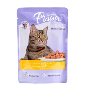 Les Repas Plaisir Alimento Natural Húmedo Receta Pavo en Salsa para Gato Adulto, 85 g Les Repas Plaisir Alimento Natural Húmedo Receta Pavo en Salsa para Gato Adulto, 85 g