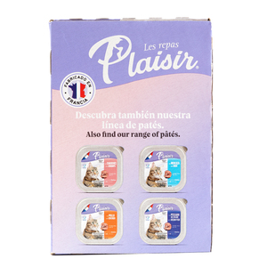 Les Repas Plaisir Multipack Alimento Natural Húmedo Recetas Variadas para Gato, 12 Piezas