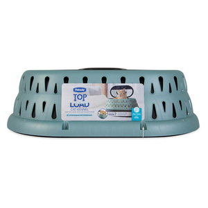 Petmate Transportadora Rígida de Plástico con Acceso Superior para Gato, Verde