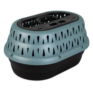 Petmate Transportadora Rígida de Plástico con Acceso Superior para Gato, Verde Petmate Transportadora Rígida de Plástico con Acceso Superior para Gato, Verde