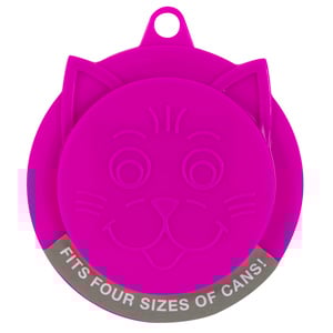 Petmate Tapa de Plástico para Latas con Diseño Cara de Gato para Gato, Rosa Petmate Tapa de Plástico para Latas con Diseño Cara de Gato para Gato, Rosa