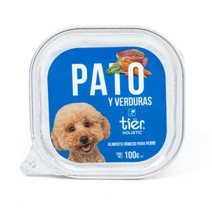 Tiër Alimento Húmedo en Paté Receta Pato y Verduras para Perro Adulto, 100 g Tiër Alimento Húmedo en Paté Receta Pato y Verduras para Perro Adulto, 100 g