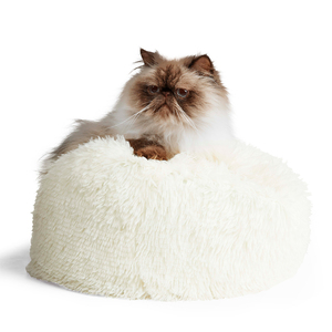 EveryYay Cama Ortopédica Afelpada con Diseño Acogedor para Gato, Gris