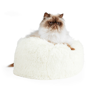 EveryYay Cama Ortopédica Afelpada con Diseño Acogedor para Gato, Gris