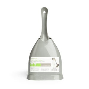Sophresh Scoop & Holder Pala para Desechos de Arenero con Base, Gris Sophresh Scoop & Holder Pala para Desechos de Arenero con Base, Gris