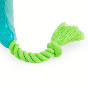 Petco Juguete Suave Diseño Dino Fiesta con Squeaker para Perro, Chico