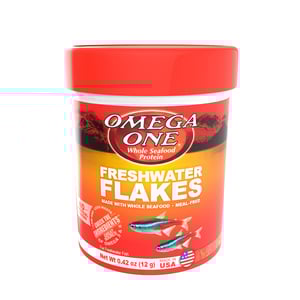 Omega One Freshwater Flakes Alimento para Peces de Agua Dulce, 12 g Omega One Freshwater Flakes Alimento para Peces de Agua Dulce, 12 g
