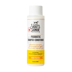 Skout's Honor Shampoo + Acondicionador Madreselva con Probióticos para Perro y Gato, 473 ml Skout's Honor Shampoo + Acondicionador Madreselva con Probióticos para Perro y Gato, 473 ml