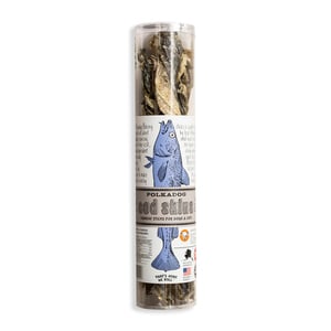 Polkadog Cod Skins Premios Naturales de Piel de Bacalao con Forma de Stick para Perro, 133 g Polkadog Cod Skins Premios Naturales de Piel de Bacalao con Forma de Stick para Perro, 133 g