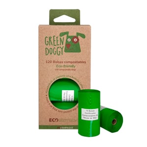 Green Doggy Bolsas Compostables para Desechos para Perro, 120 Bolsas Green Doggy Bolsas Compostables para Desechos para Perro, 120 Bolsas