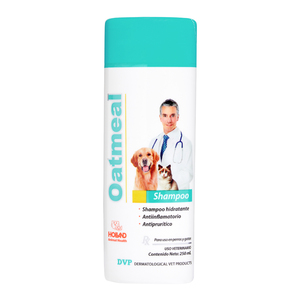 Holland Oatmeal Shampoo de Avena Antipruritico e Hidratante para Perro y Gato, 250 ml