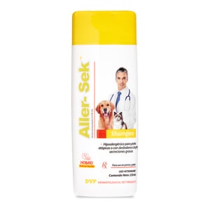Holland Aller-Sek Shampoo Hipoalergénico para Piel Atópica para Perro y Gato, 250 ml Holland Aller-Sek Shampoo Hipoalergénico para Piel Atópica para Perro y Gato, 250 ml