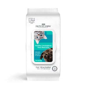 RoyalPow Toallitas Húmedas Limpiadoras para Perro y Gato, 100 Piezas RoyalPow Toallitas Húmedas Limpiadoras para Perro y Gato, 100 Piezas