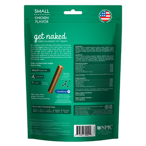 Get Naked Sticks Dentales + Control de Peso para Perro Adulto Raza Pequeña, 187 g