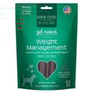 Get Naked Sticks Dentales + Control de Peso para Perro Adulto Raza Pequeña, 187 g Get Naked Sticks Dentales + Control de Peso para Perro Adulto Raza Pequeña, 187 g