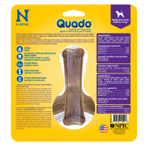 N-Bone Quado Premio Natural Interactivo Receta Calabaza para Perro Mediano, 79 g