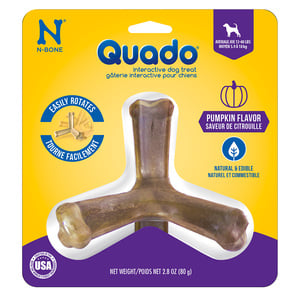 N-Bone Quado Premio Natural Interactivo Receta Calabaza para Perro Mediano, 79 g N-Bone Quado Premio Natural Interactivo Receta Calabaza para Perro Mediano, 79 g