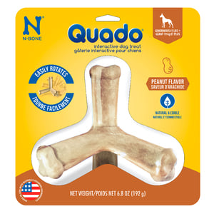 N-Bone Quado Premio Natural Interactivo Receta Cacahuate para Perro Grande, 198 g N-Bone Quado Premio Natural Interactivo Receta Cacahuate para Perro Grande, 198 g
