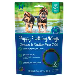 N-Bone Premios para Dentición con Diseño Aro Flexible Receta Salmón para Cachorro, 204 g N-Bone Premios para Dentición con Diseño Aro Flexible Receta Salmón para Cachorro, 204 g
