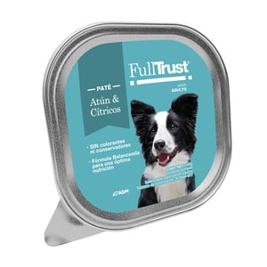 FullTrust Alimento Húmedo Receta Atún y Cítricos para Perro Adulto, 100 g