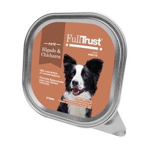 FullTrust Alimento Húmedo Receta Hígado y Chícharos para Perro Adulto, 100 g