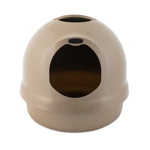 Petmate Booda Arenero Cubierto Diseño Domo para Gato, Café